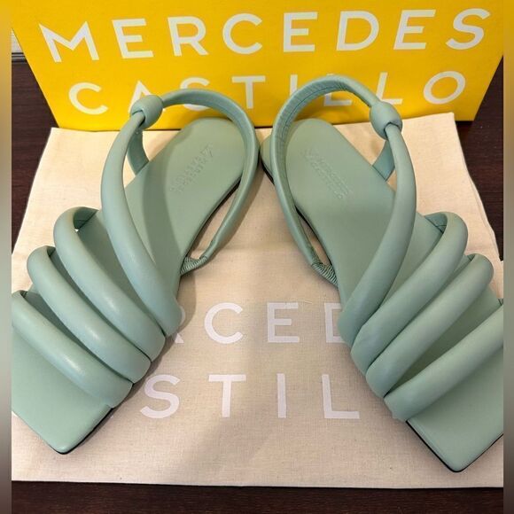 Mercedes Castillo top grain leather upper/ lining strappy sandal size 6/36 , NWT - Picture 8 of 16